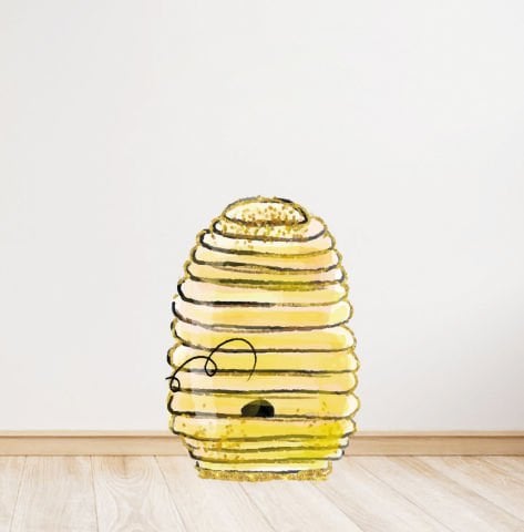 Arı Temalı Ayaklı Pano