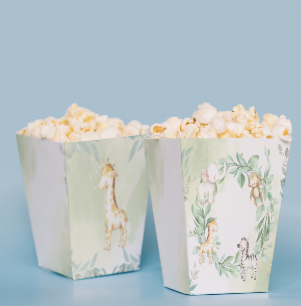 Safari Temalı Pop Corn Kutusu