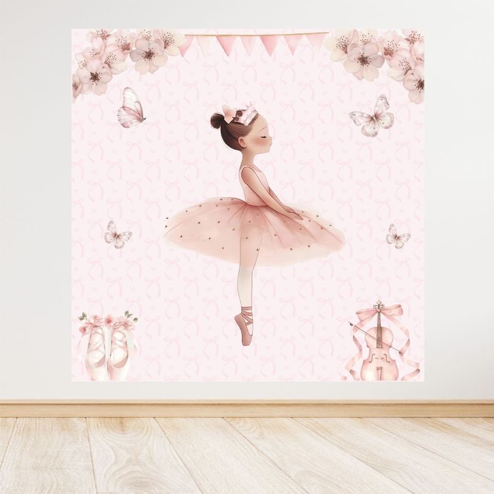 Balerin Temalı Doğum Günü Afişi