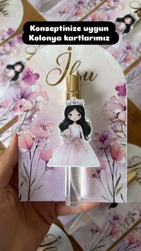 Hediyelik Kolonya ve kartı 15 ADET