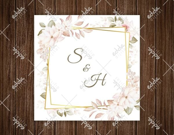 Nilüfer Çiçeği Desenli Dans Pisti Kalaması