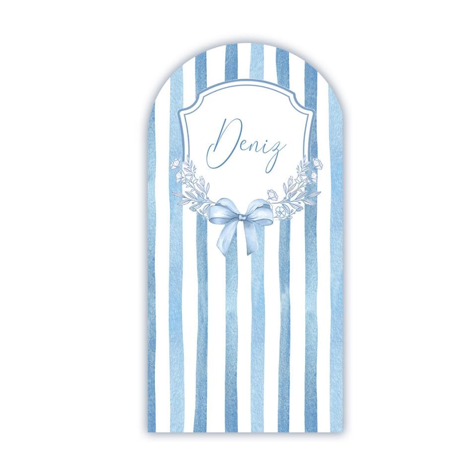 Edda Jumbo Tekli Pano - Mavi Çizgili