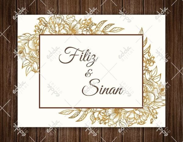 Gold Çiçekler Detaylı Dans Pisti Kaplaması