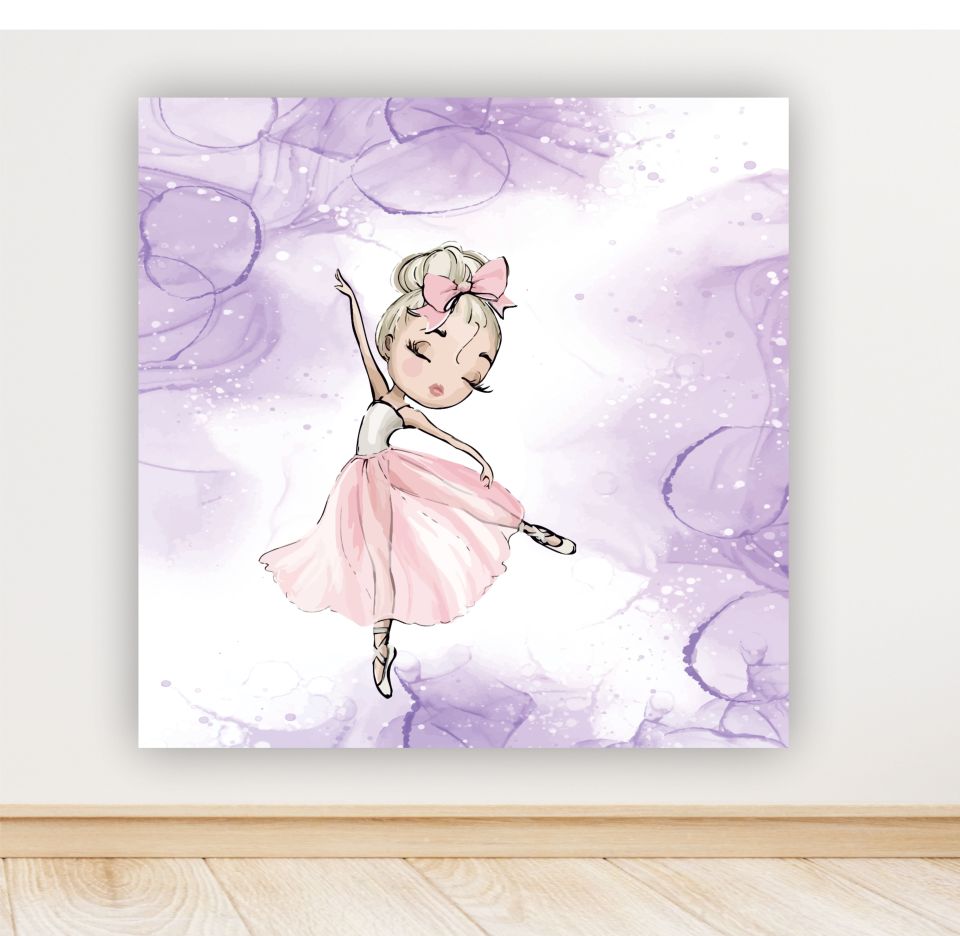 Balerin Temalı Doğum Günü Afişi