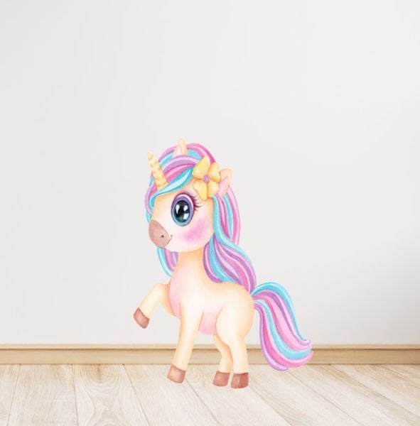 Unicorn Temalı Ayaklı Pano