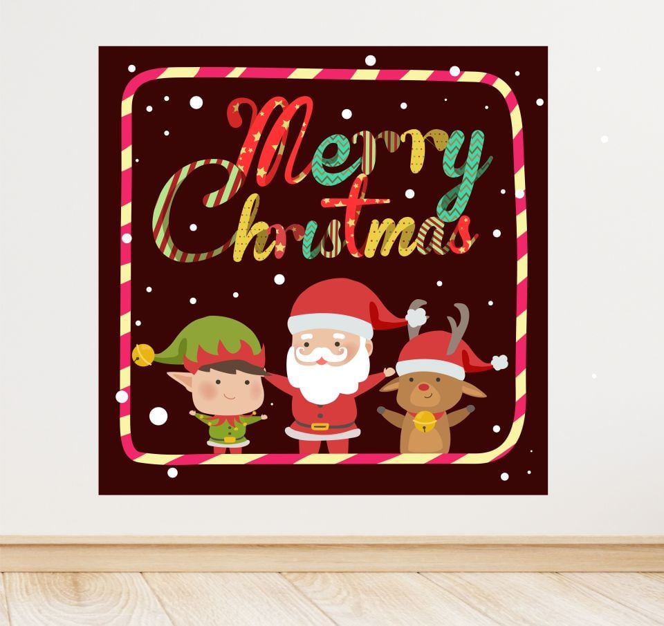 Yeni yıl Temalı Doğum Günü Afişi