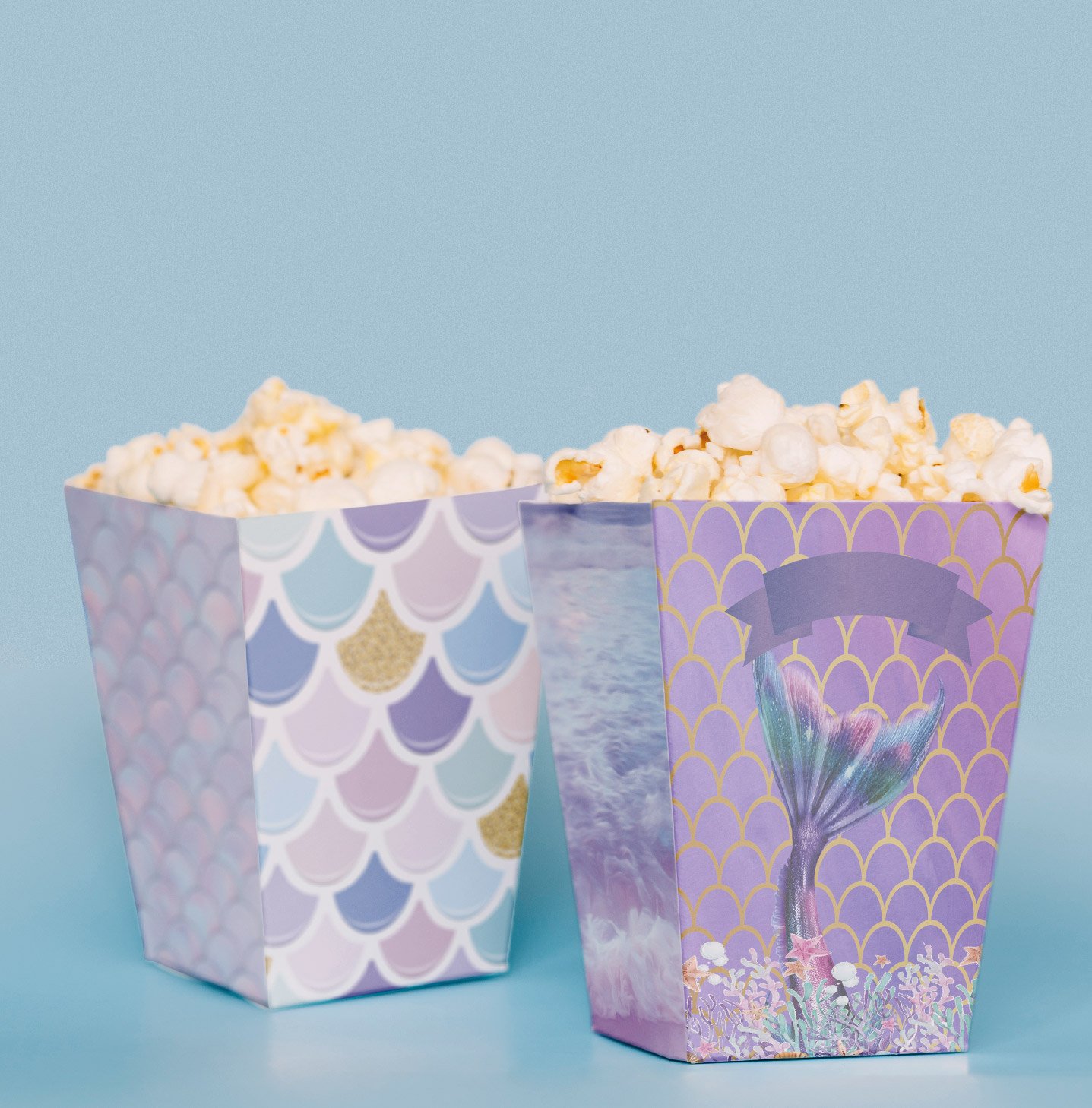 Deniz Kızı Temalı Pop Corn Kutusu