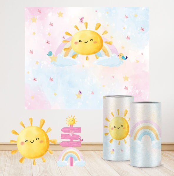 Güneş Gökkuşağı Temalı Mini 2 Paket