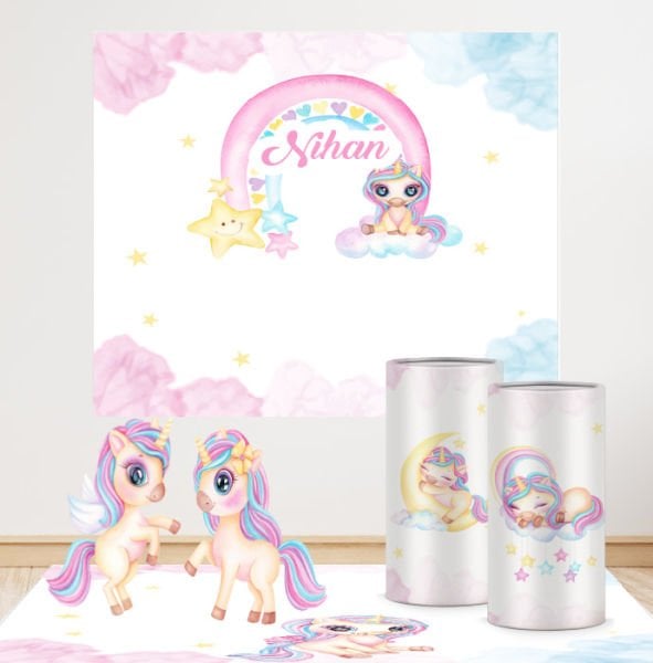 Unicorn Konseptli Mini 1 Paket