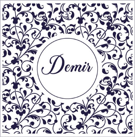 Mavi Etnik Desenli Dans Pisti Kaplaması