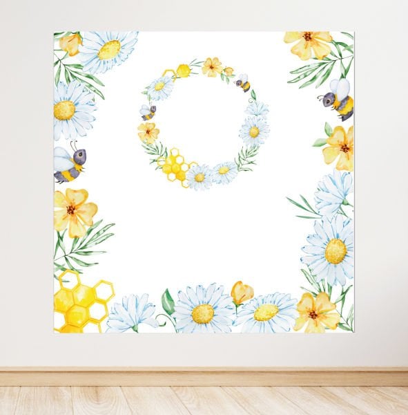 Arı Konseptli Doğum Günü Afişi