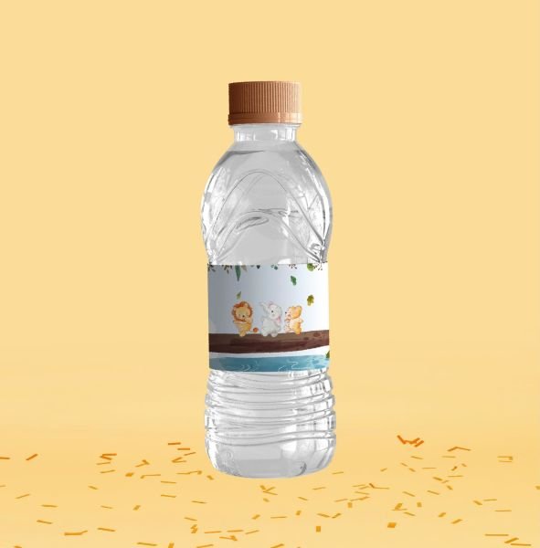 Okula Dönüş Temalı Su Şişesi Etiketi