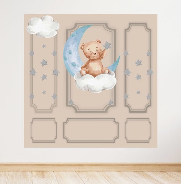 Ayıcık Konseptli Doğum Günü Afişi