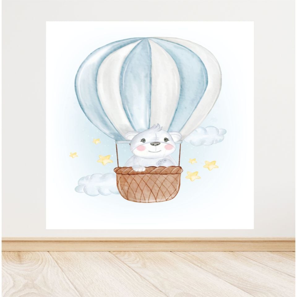 Uçan Balon Temalı Doğum Günü Afiş