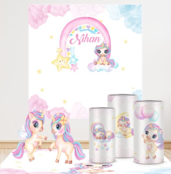 Unicorn Konseptli Mega 3 Paket