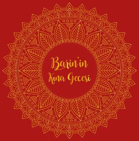 Kırmızı Etnik Desenli Dans Pisti Kaplaması