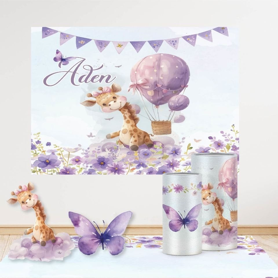 Zürafa Kelebek Konseptli Mini 1 Paket