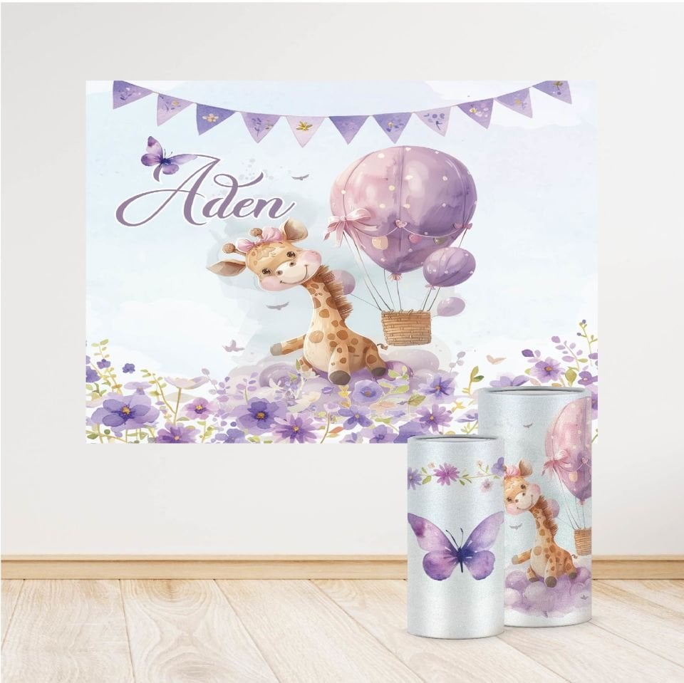 Zürafa Kelebek Konseptli Mini 4 Paket