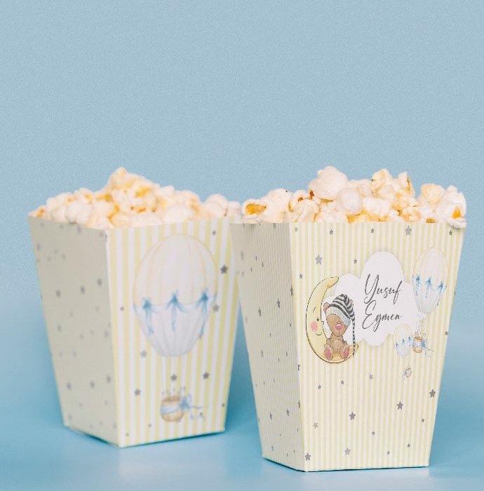 Ayıcık Temalı Pop Corn Kutusu