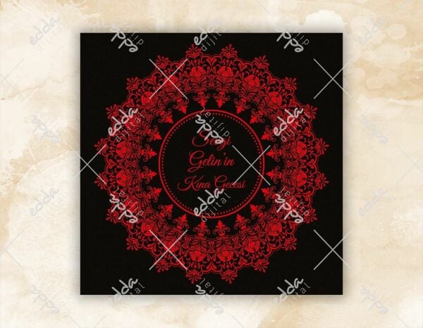 Kırmızı Kına Pisti Kaplaması