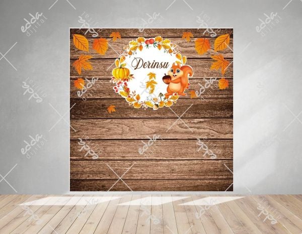 Woodland  Sincap ve Balkabağı Temalı Afiş