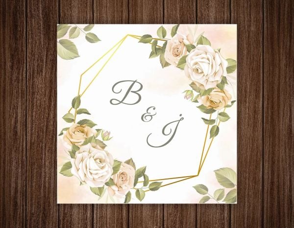 Gül Desenli Harfli Dans Pisti Kaplaması