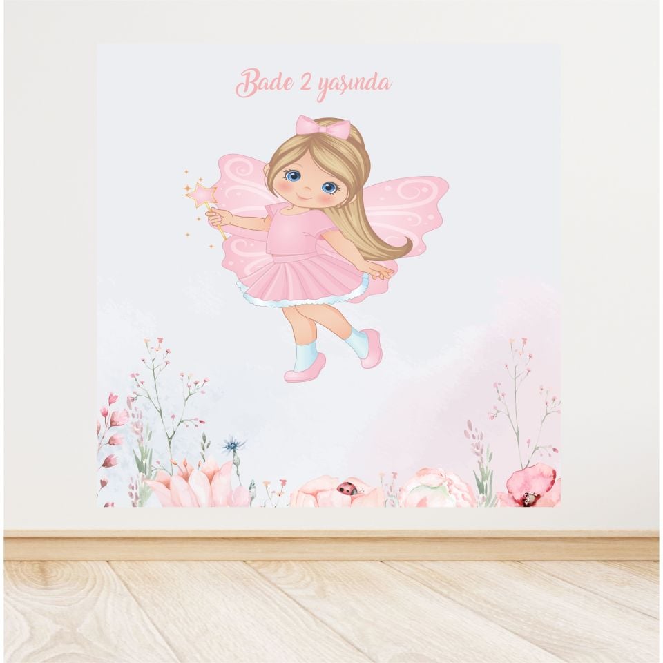 Peri Kızı Temalı Doğum Günü Afişi