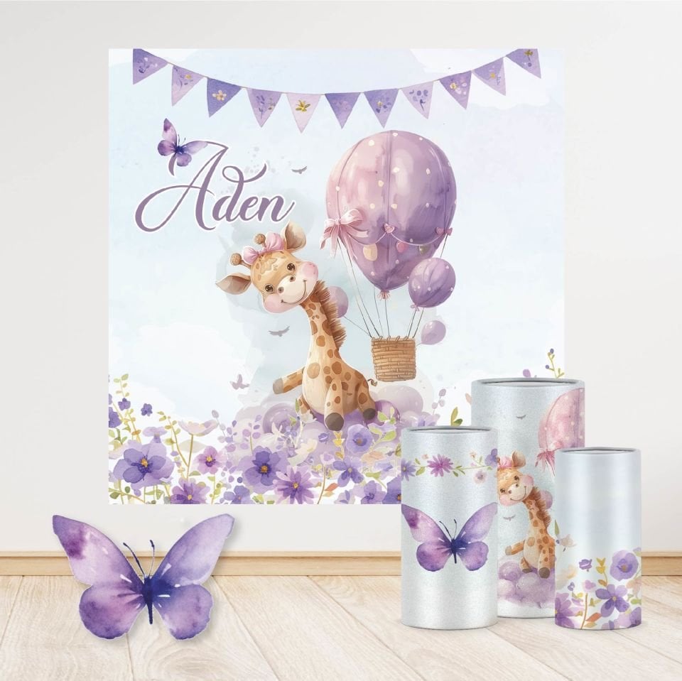 Zürafa Kelebek Konseptli Efsane 3 Paket