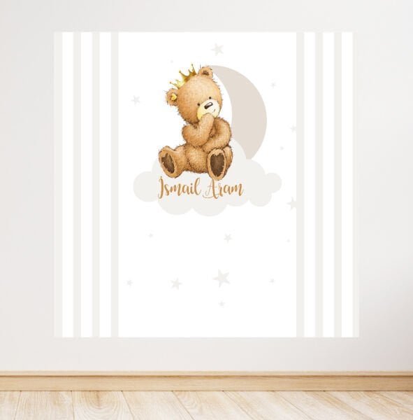 Ayıcık Konseptli Doğum Günü Afişi