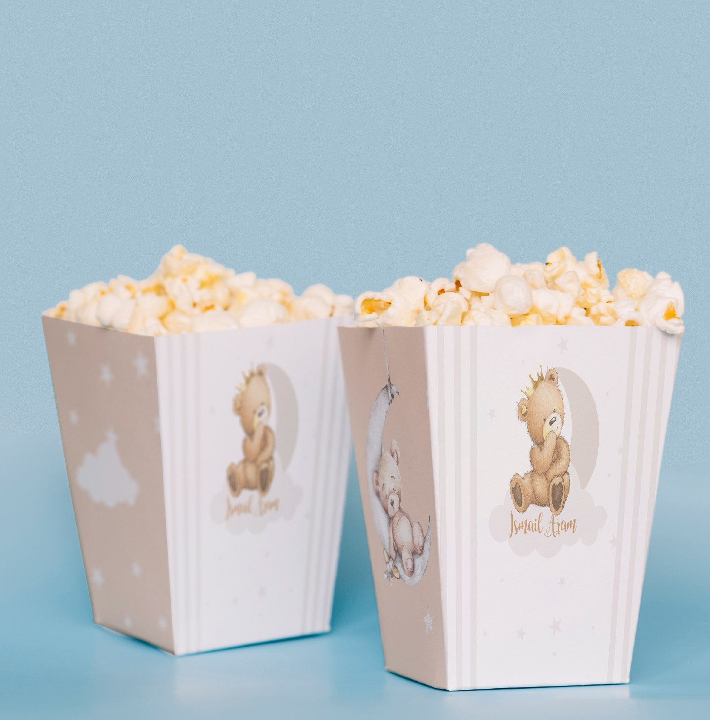 Ayıcık Konseptli Pop Corn Kutusu