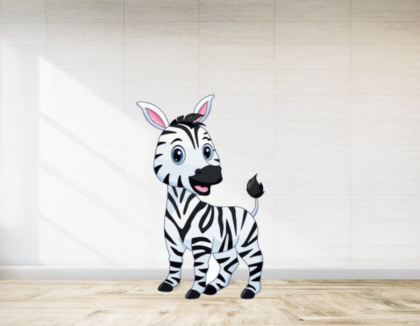 Safari Bebek Zebra  Temalı Ayaklı Pano