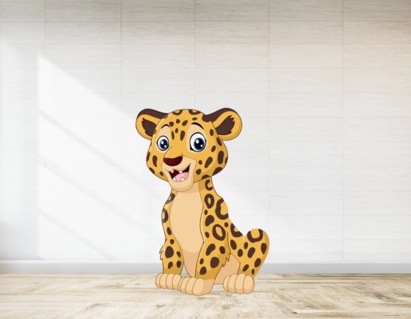 Safari Bebek Leopar Temalı Ayaklı Pano