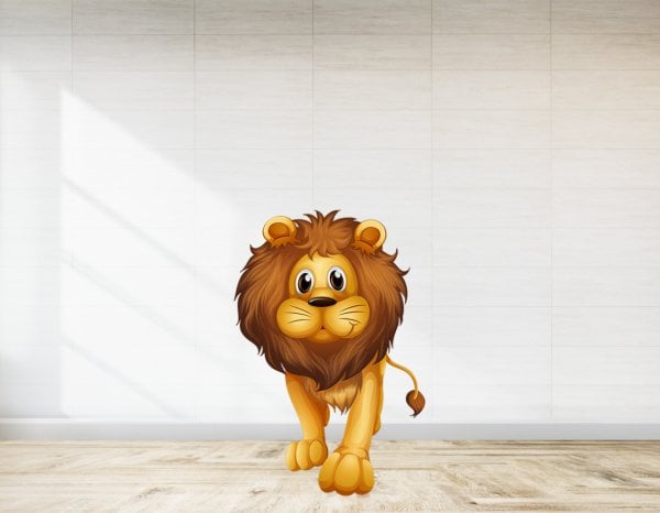 Bebek Aslan Safari Temalı Ayaklı Pano