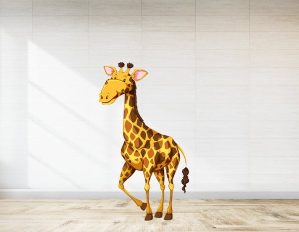 Zürafa Safari Temalı Ayaklı Pano