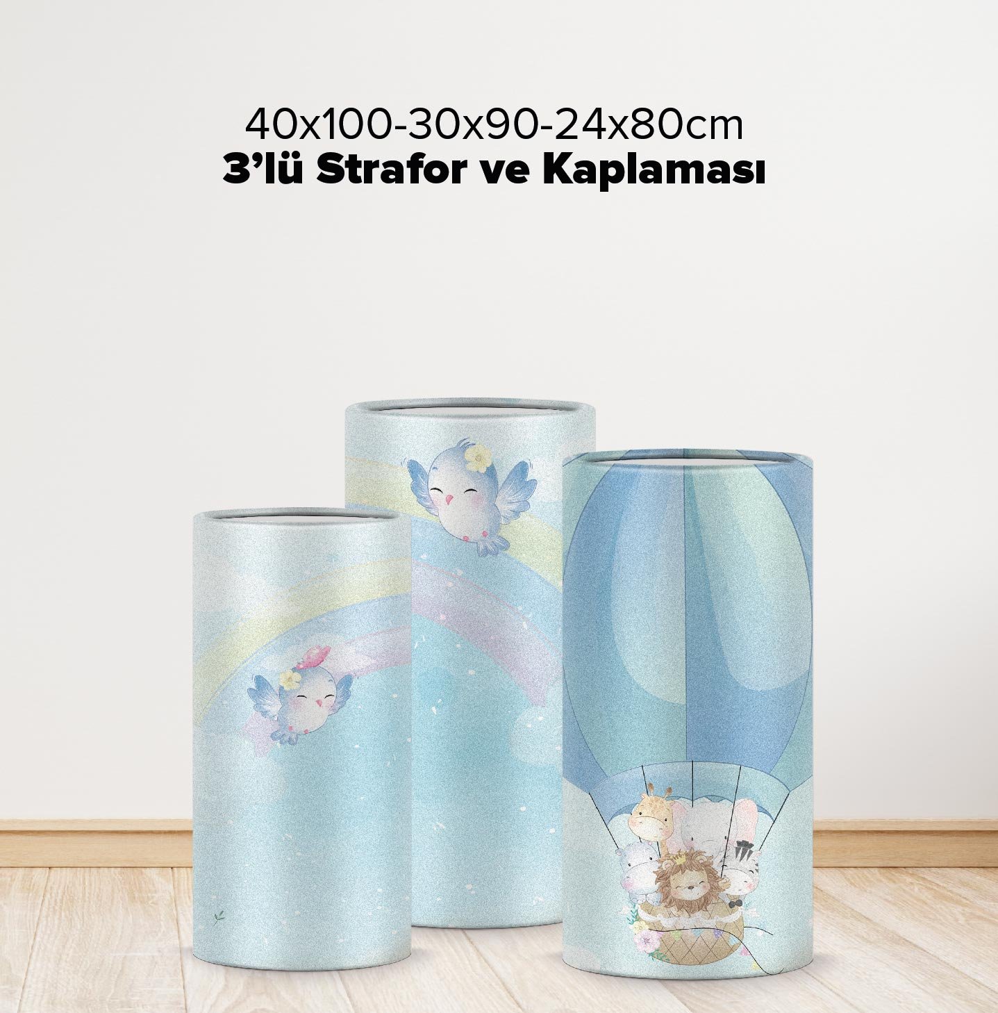 Sevimli Hayvanlar Konseptli Mega 3 Paket