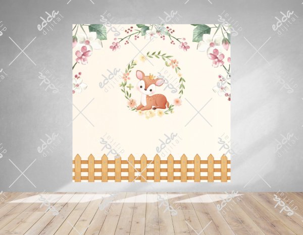 Ceylan Temalı Doğum Günü Afişi