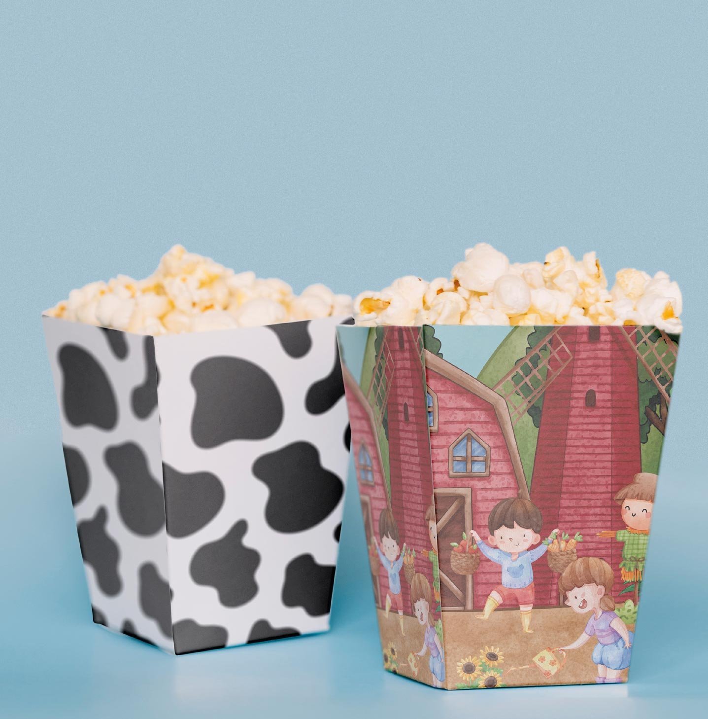 Happy Farm Temalı Pop Corn Kutusu