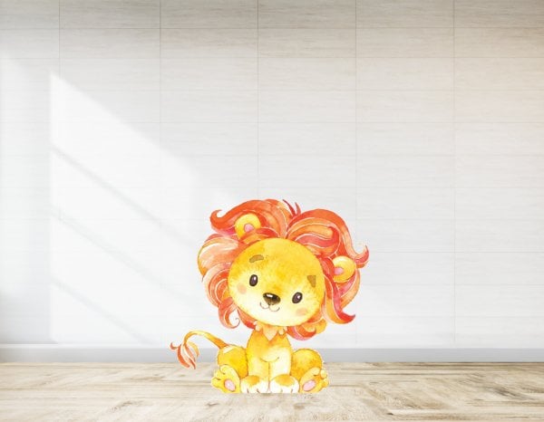 Safari Bebek Aslan Temalı Ayaklı Pano