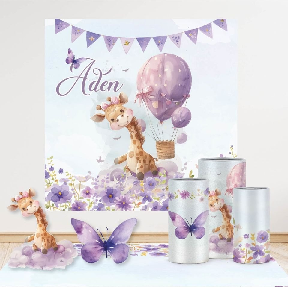 Zürafa Kelebek Konseptli Mega 3 Paket