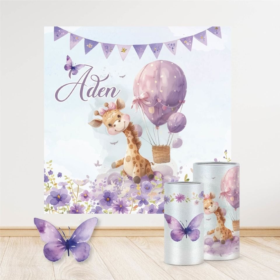 Zürafa Kelebek Konseptli Mega 4 Paket