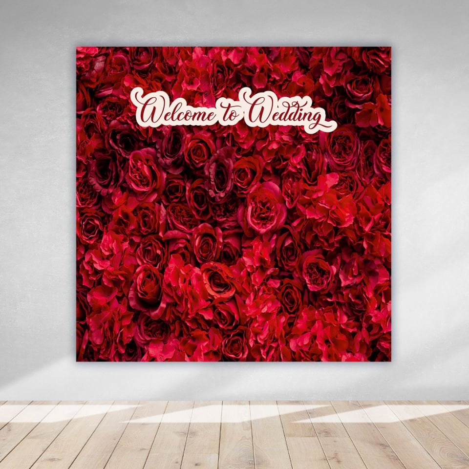 Çiçek Temalı Doğum Günü Afişi