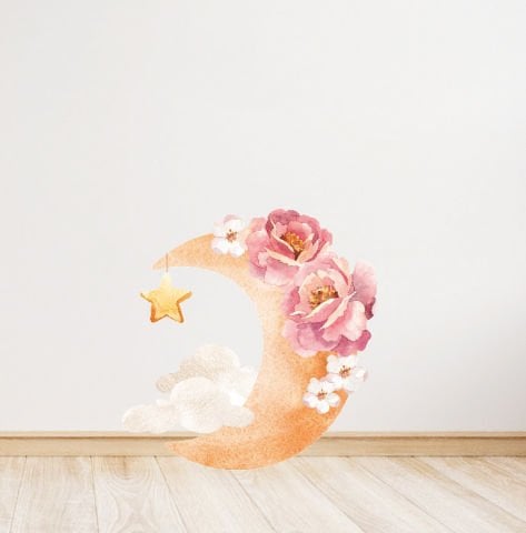 Ay Temalı Ayaklı Pano