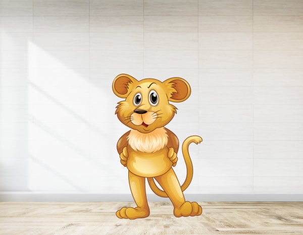 Safari Aslan Temalı Ayaklı Pano