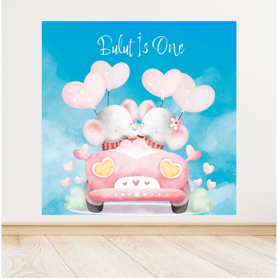 Safari Temalı Doğum Günü Afiş