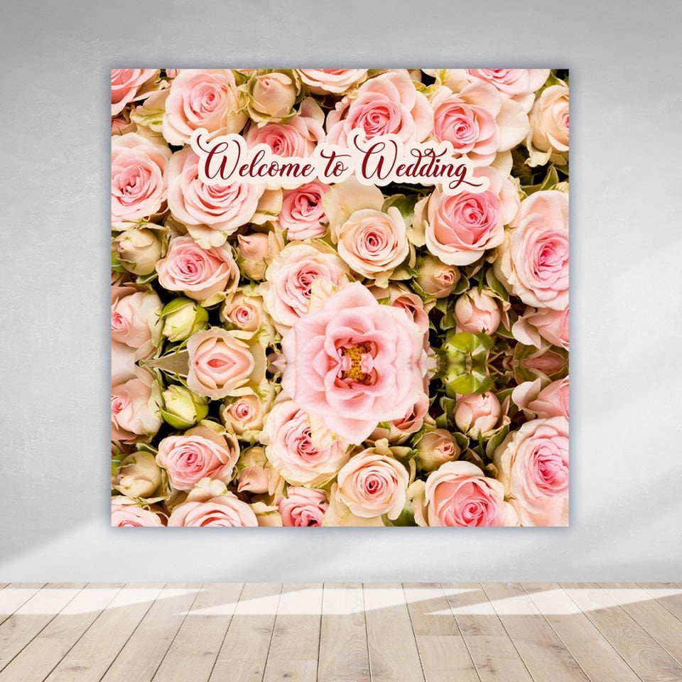 Çiçek Temalı Doğum Günü Afişi