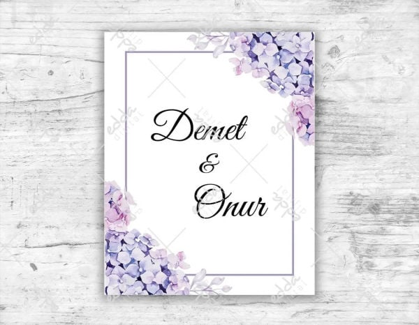 Lila Rengi Çiçekler Desenli Dans Pisti Kaplaması