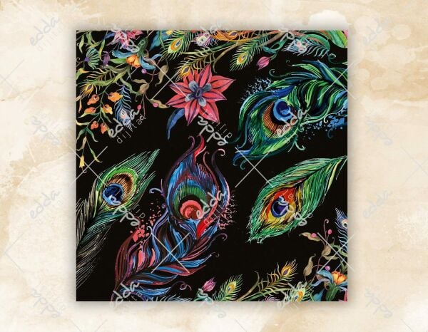 Tavus Kuşu Detaylı Dans Pisti Kaplaması