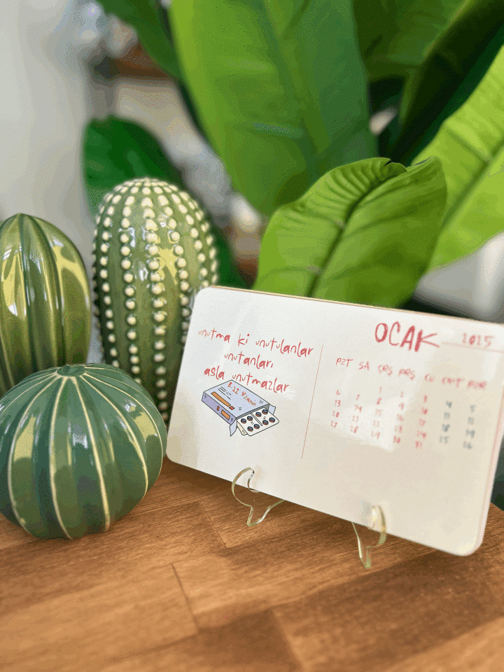 Ayaklı Özel Tasarım Takvim