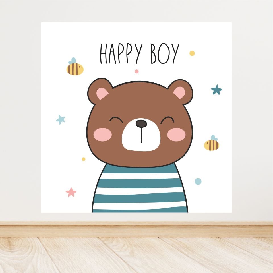 Ayıcık Temalı Doğum Günü Afişi