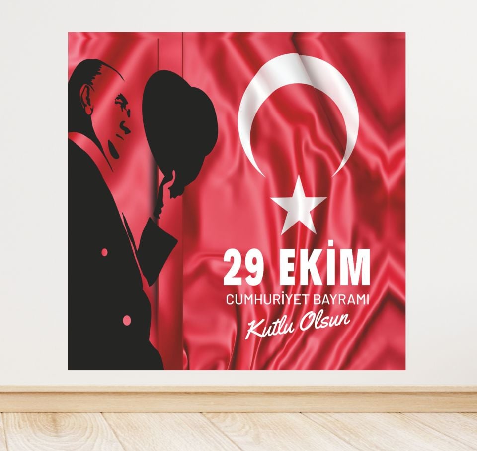 29 Ekim Cumhuriyet Bayramı Temalı Afiş